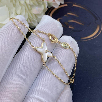 ¡®Aura Jewels¡¯JEUX BRACELET WHITE MOP GOLD 1 DIAMOND