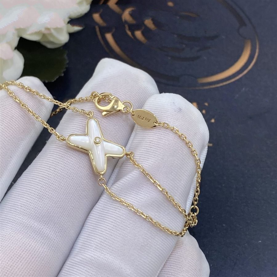 ¡®Aura Jewels¡¯JEUX BRACELET WHITE MOP GOLD 1 DIAMOND