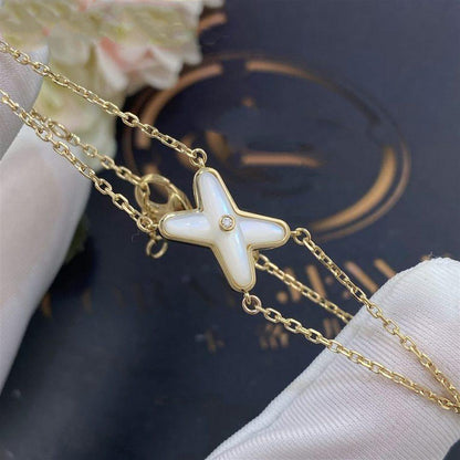 ¡®Aura Jewels¡¯JEUX BRACELET WHITE MOP GOLD 1 DIAMOND