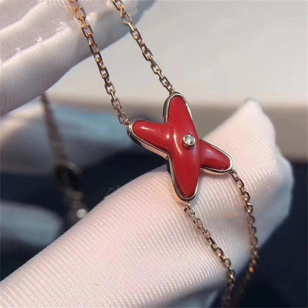 ¡®Aura Jewels¡¯JEUX BRACELET CARNELIAN PINK GOLD 1 DIAMOND