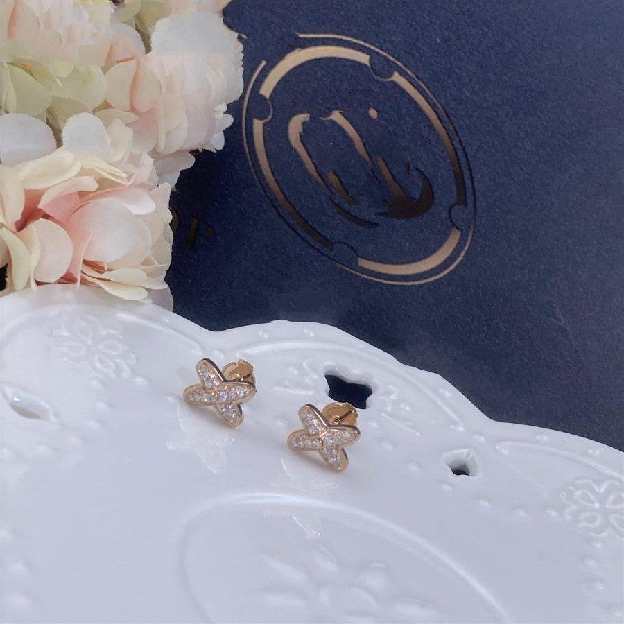 ¡®Aura Jewels¡¯JEUX DE PINK GOLD DIAMOND EARRINGS
