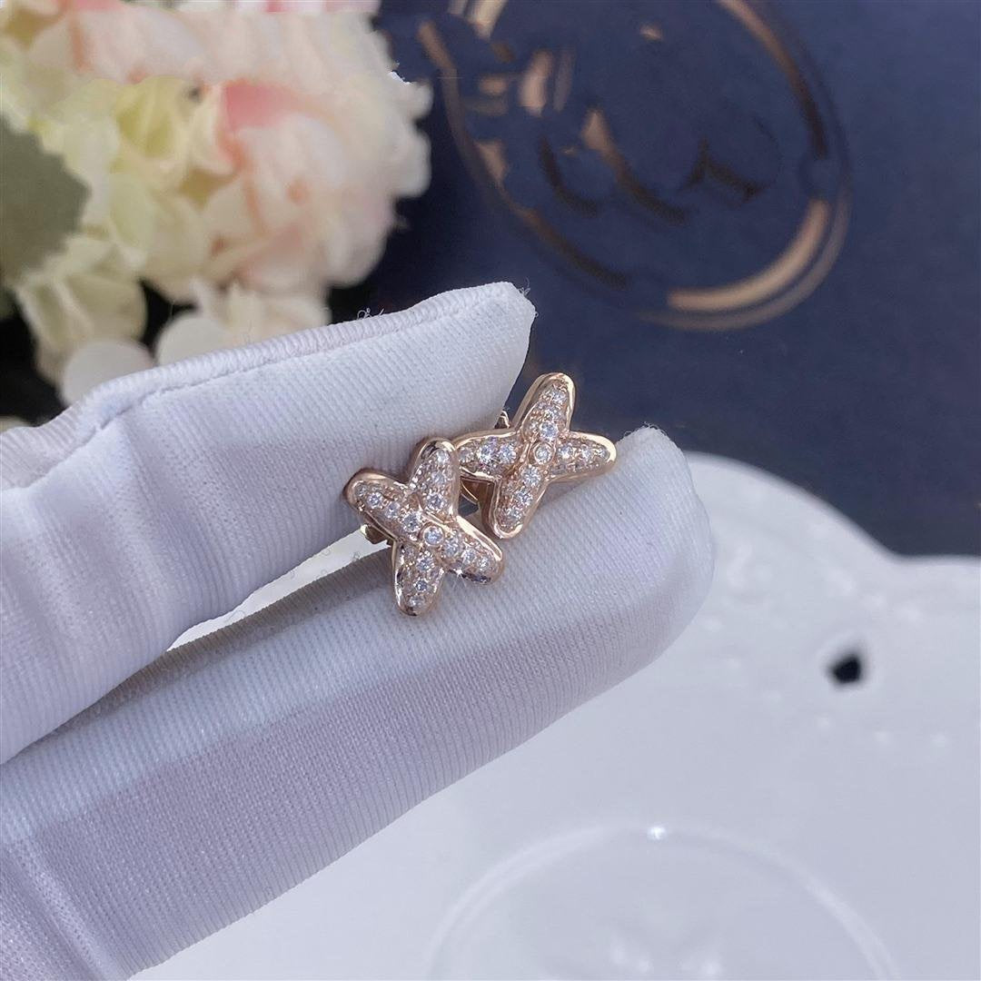 ¡®Aura Jewels¡¯JEUX DE PINK GOLD DIAMOND EARRINGS
