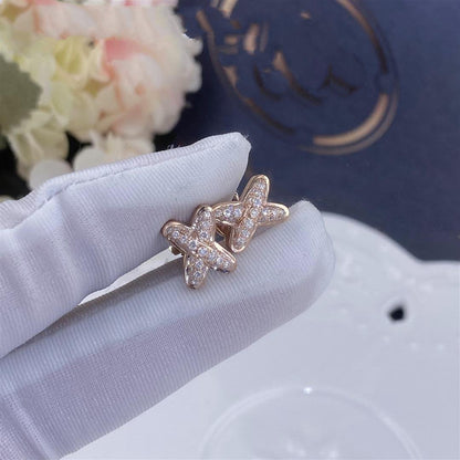 ¡®Aura Jewels¡¯JEUX DE PINK GOLD DIAMOND EARRINGS