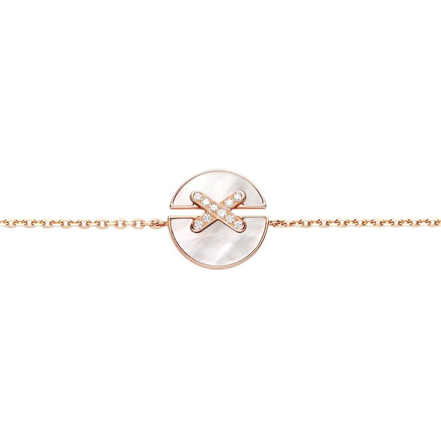 ¡®Aura Jewels¡¯JEUX DE BRACELET MOP PINK GOLD DIAMONDS