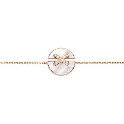 ¡®Aura Jewels¡¯JEUX DE BRACELET MOP PINK GOLD DIAMONDS