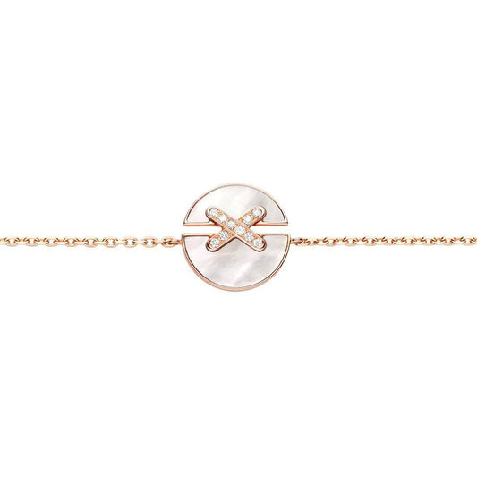 ¡®Aura Jewels¡¯JEUX DE BRACELET MOP PINK GOLD DIAMONDS