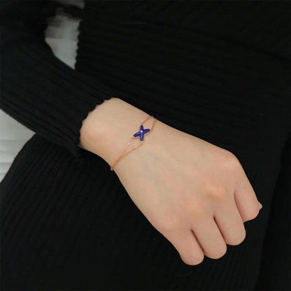 ¡®Aura Jewels¡¯Hollow Design Four-Leaf Clover Flower Shape Ring