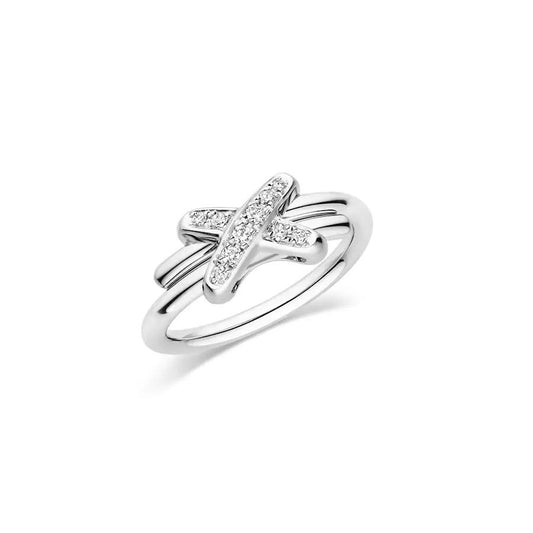 ¡®Aura Jewels¡¯JEUX DE SILVER DIAMOND RING