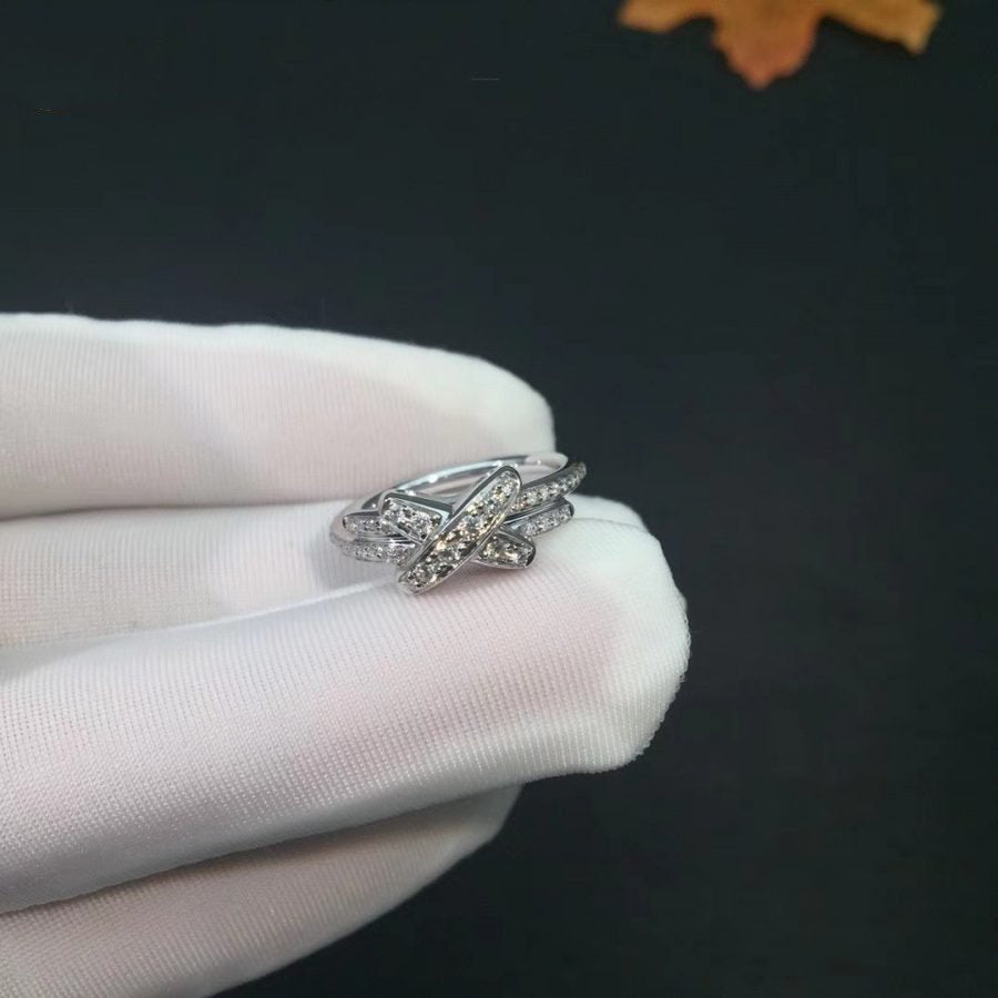 ¡®Aura Jewels¡¯JEUX DE SILVER DIAMOND RING
