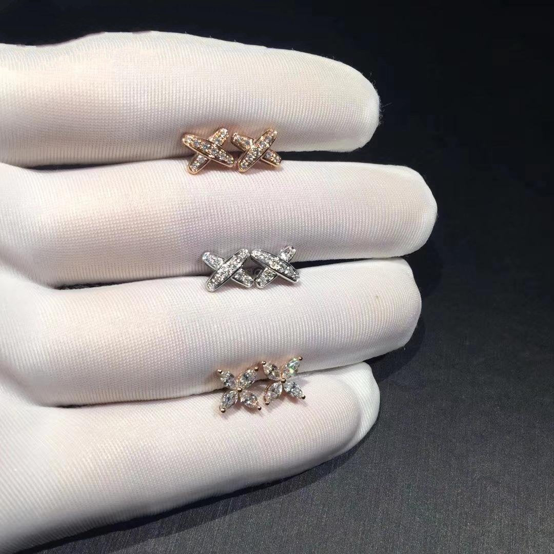 ¡®Aura Jewels¡¯JEUX DE DIAMOND EARRINGS
