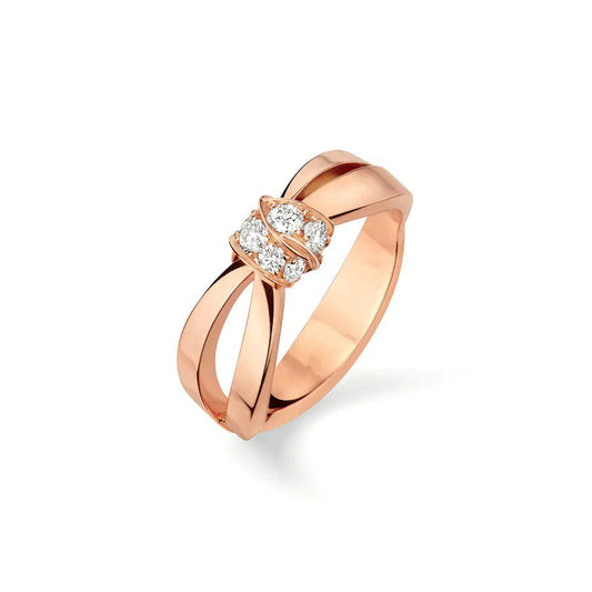 ¡®Aura Jewels¡¯LIENS RING PINK GOLD DIAMOND
