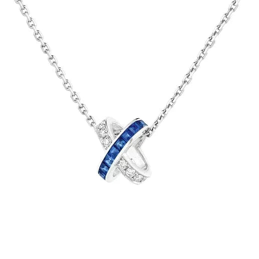 ¡®Aura Jewels¡¯LIENS DIAMOND SILVER NECKLACE