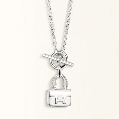 ¡®Aura Jewels¡¯POP H PEDANT SILVER NECKLACE