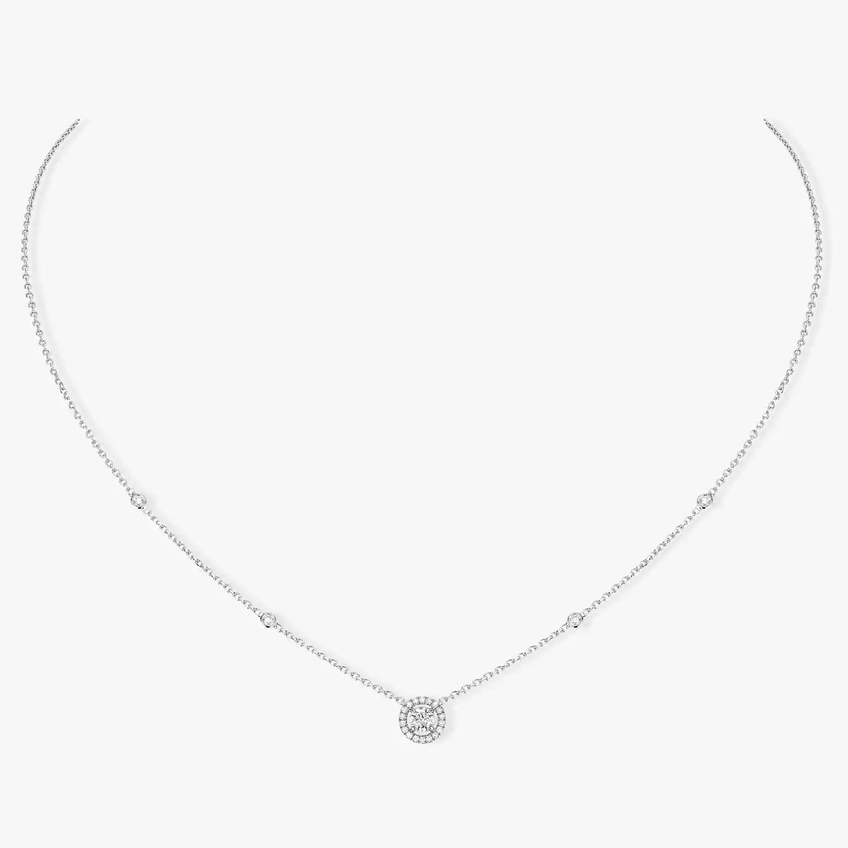 [Aura Jewels]Diamond Necklace 0,20ct Brilliant Shape Joy