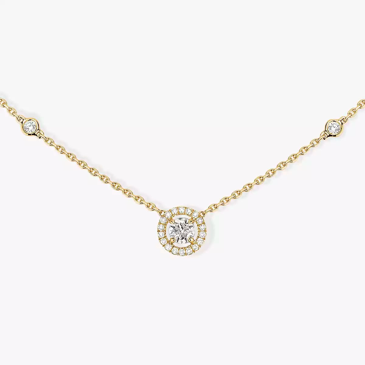 [Aura Jewels]Diamond Necklace 0,20ct Brilliant Shape Joy