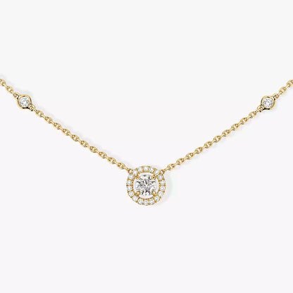 [Aura Jewels]Diamond Necklace 0,20ct Brilliant Shape Joy