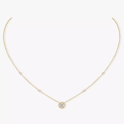 [Aura Jewels]Diamond Necklace 0,20ct Brilliant Shape Joy