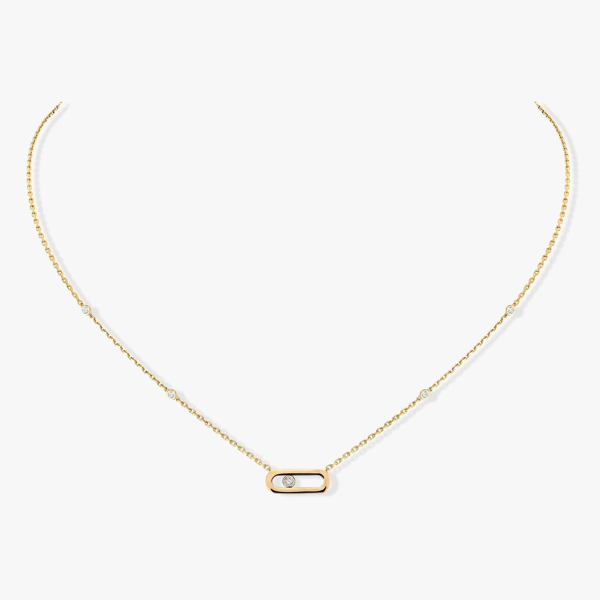[Aura Jewels]MOVE UNO DIAMOND NECKLACE