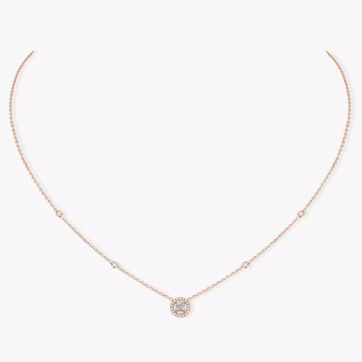 [Aura Jewels]Diamond Necklace 0,20ct Brilliant Shape Joy