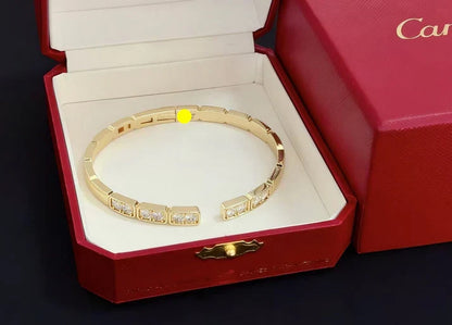 [Aura Jewels]LOVE DIAMOND OPEN BRACELET