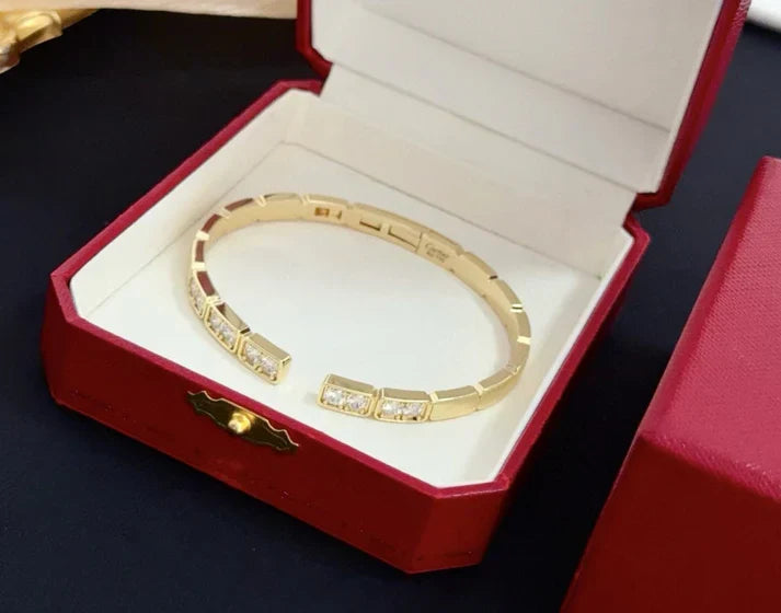 [Aura Jewels]LOVE DIAMOND OPEN BRACELET