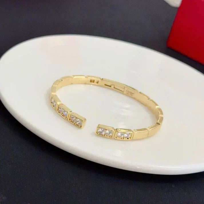 [Aura Jewels]LOVE DIAMOND OPEN BRACELET