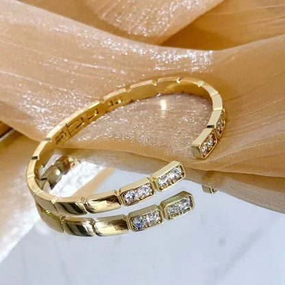 [Aura Jewels]LOVE DIAMOND OPEN BRACELET