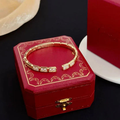 [Aura Jewels]LOVE DIAMOND OPEN BRACELET
