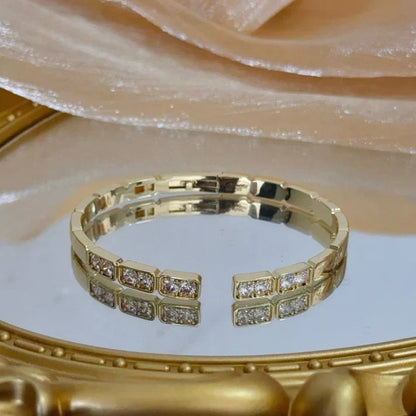 [Aura Jewels]LOVE DIAMOND OPEN BRACELET