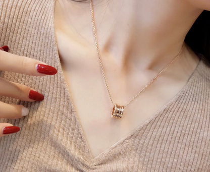 [Aura Jewels]ZERO 1 PINK GOLD NECKLACE