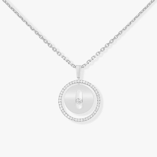 [Aura Jewels]LUCKY MOVE PM NECKLACE SILVER DIAMOND