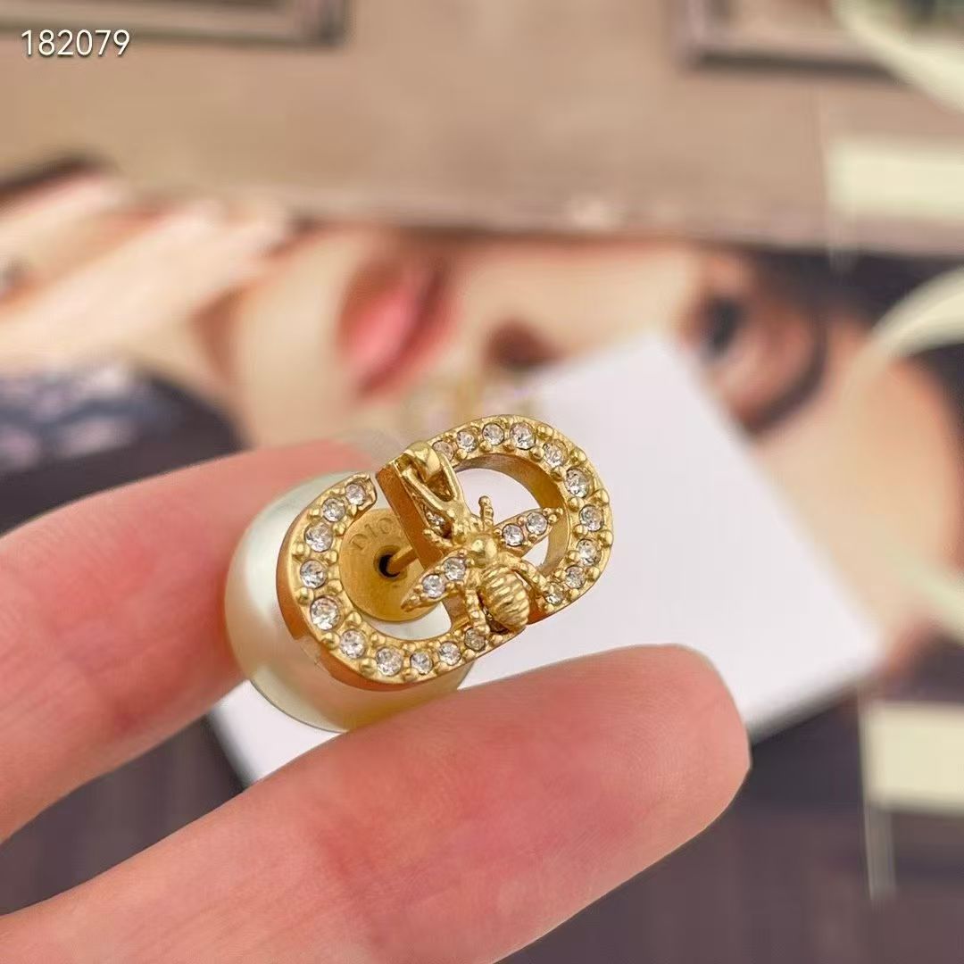 [Aura Jewels]CD Honeycomb Pearl Stud Earrings