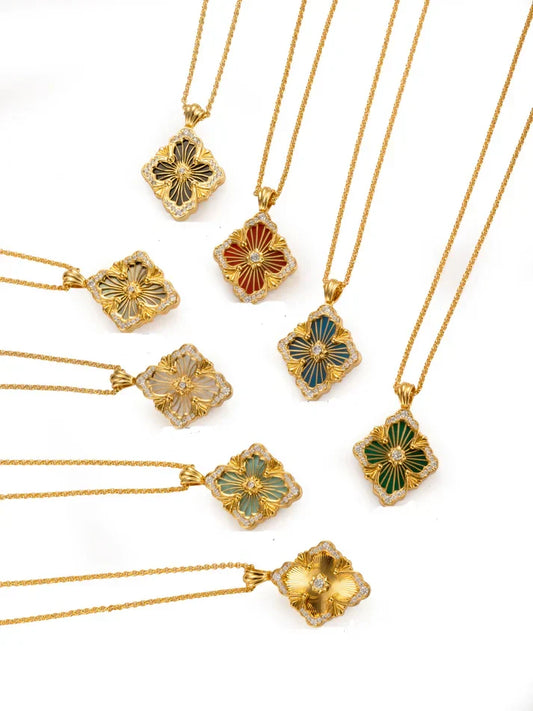 [Aura Jewels] B.C.L BIG SIZE ENAMEL NECKLACE£¨Various