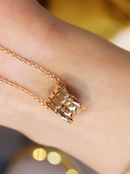 [Aura Jewels]ZERO 1 PINK GOLD NECKLACE