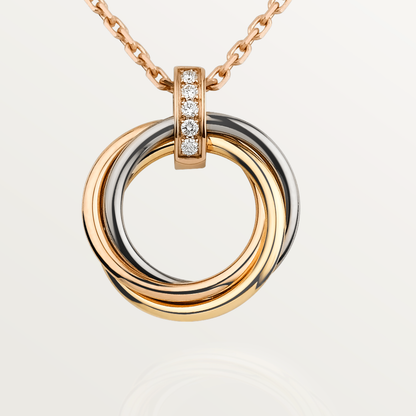¡®Aura Jewels¡¯TRINITY NECKLACE GOLD  DIAMONDS
