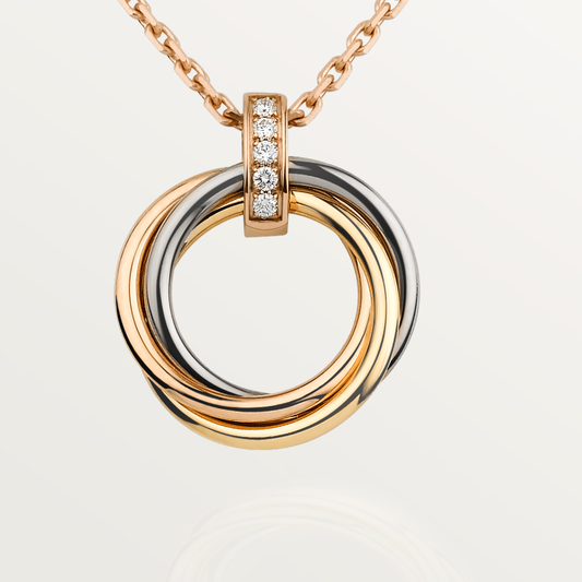¡®Aura Jewels¡¯TRINITY NECKLACE GOLD  DIAMONDS