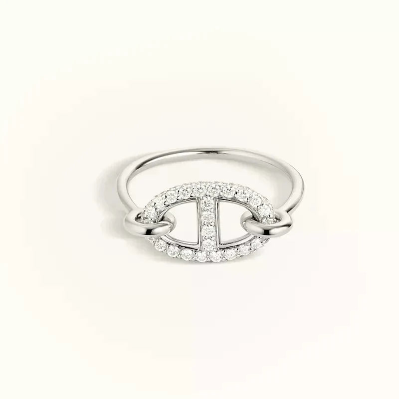 ¡®Aura Jewels¡¯RONDE SMALL SILVER DIAMOND RING