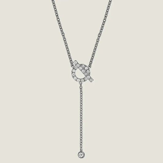 ¡®Aura Jewels¡¯FINESSE SILVER DIAMOND NECKLACE