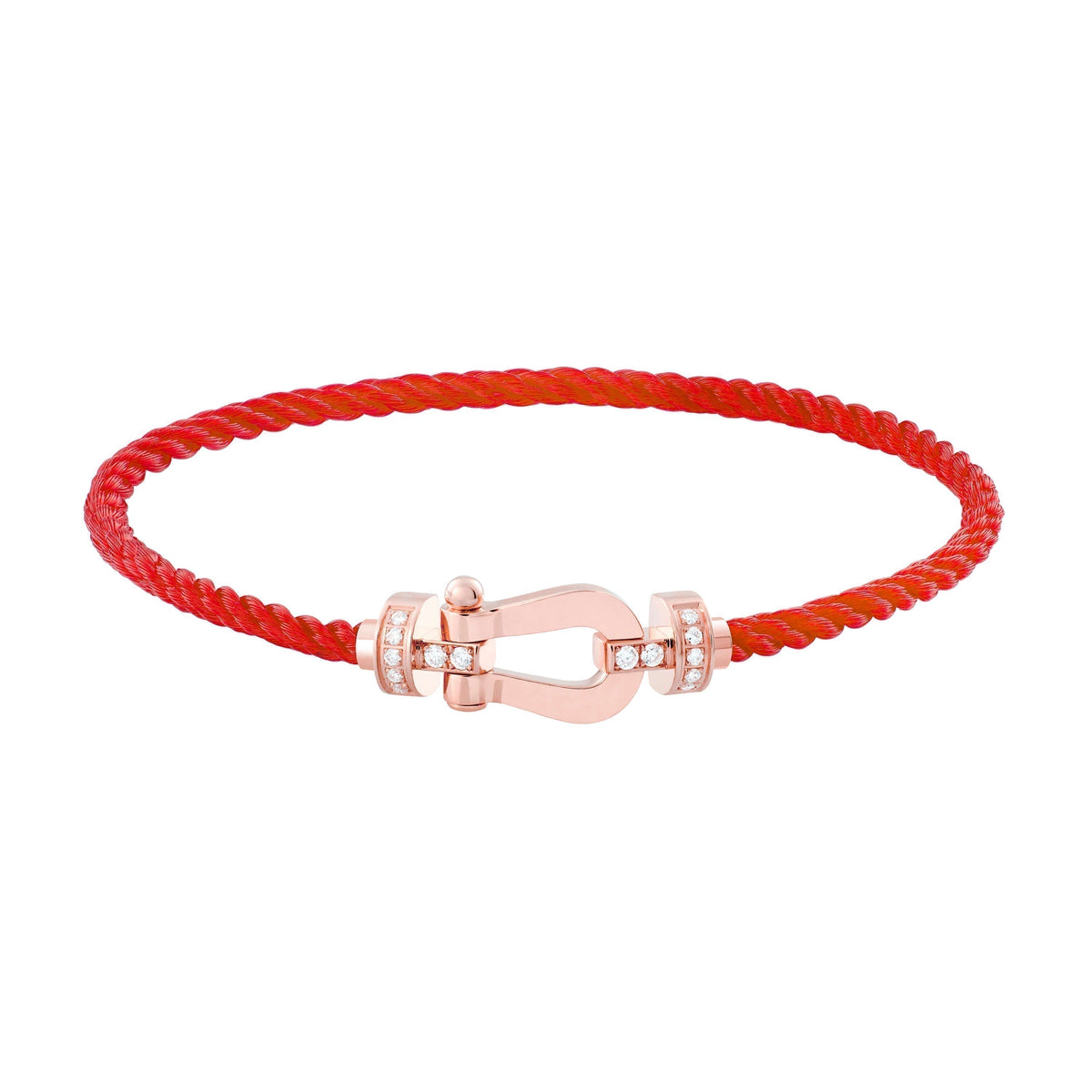 ¡®Aura Jewels¡¯FORCE 10 HALF DIAMOND PINK GOLD RED CORDERI LARGE AND MEDIUM MODEL