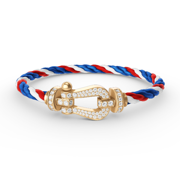 ¡®Aura Jewels¡¯FORCE LARGE HORSESHOE FULL DIAMOND BRACELET GOLD