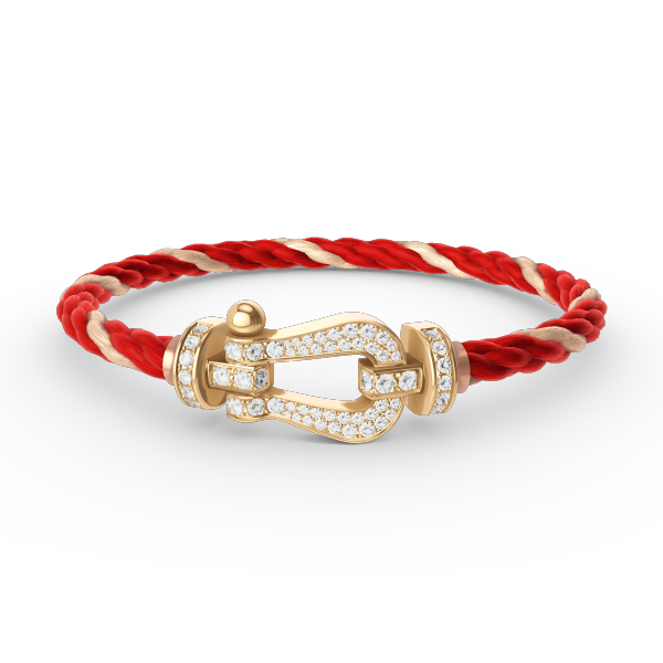 ¡®Aura Jewels¡¯FORCE LARGE HORSESHOE FULL DIAMOND BRACELET GOLD