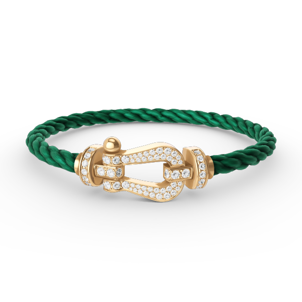¡®Aura Jewels¡¯FORCE LARGE HORSESHOE FULL DIAMOND BRACELET GOLD