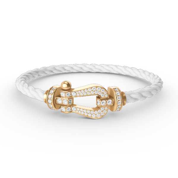 ¡®Aura Jewels¡¯FORCE LARGE HORSESHOE FULL DIAMOND BRACELET GOLD