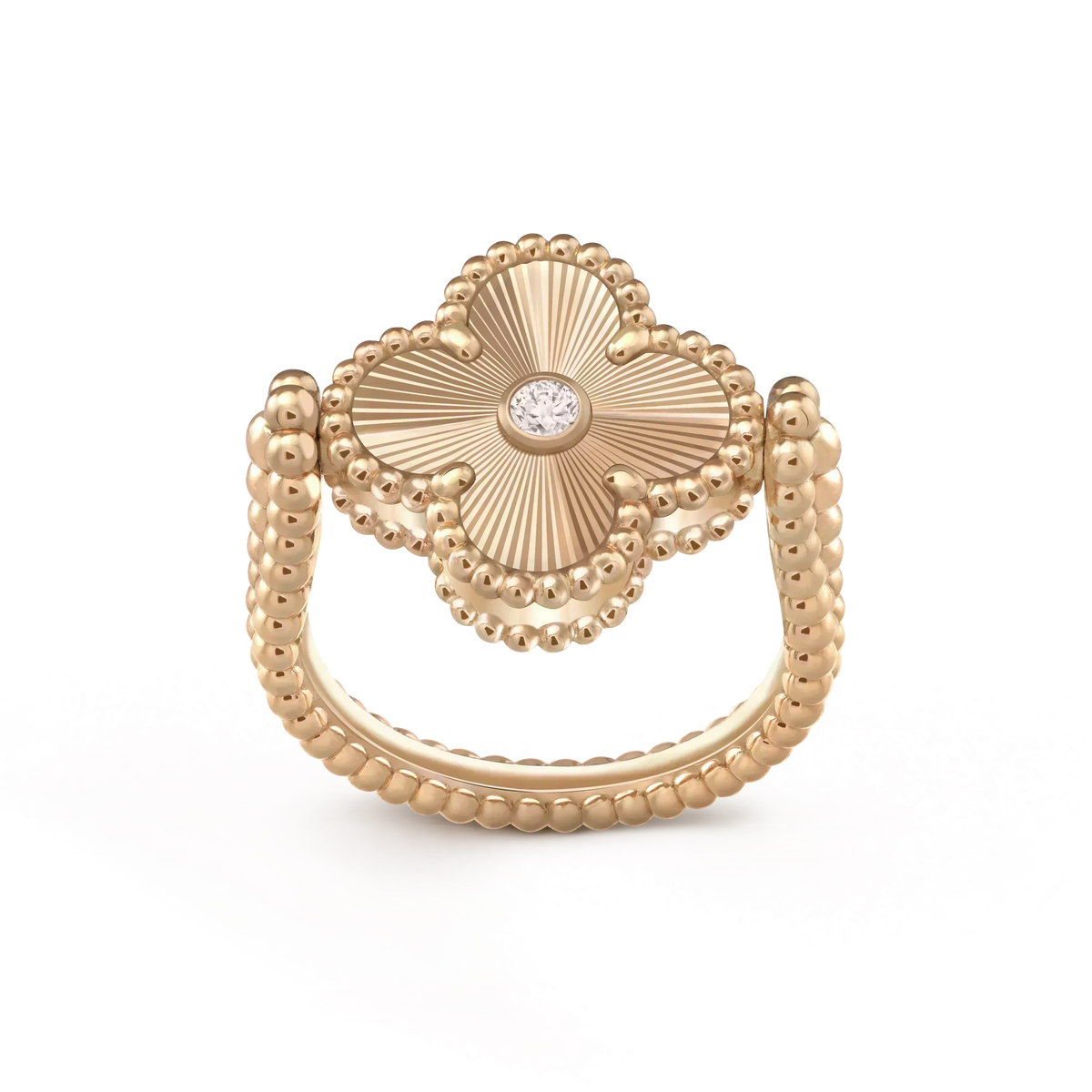¡®Aura Jewels¡¯CLOVER RIVERSIBLE ROSE GOLD RING