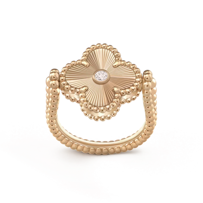 ¡®Aura Jewels¡¯CLOVER RIVERSIBLE ROSE GOLD RING