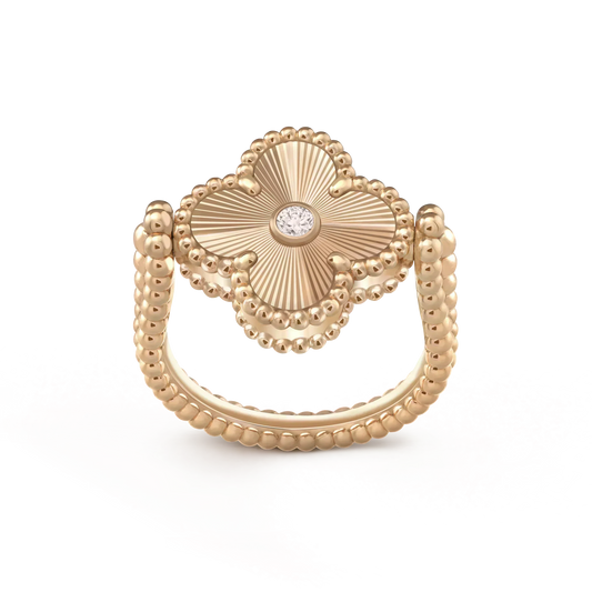 ¡®Aura Jewels¡¯CLOVER RIVERSIBLE ROSE GOLD RING