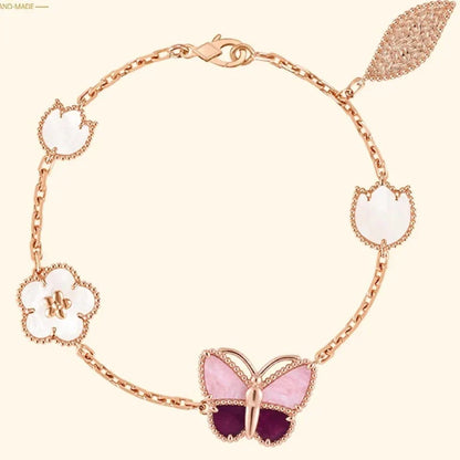 [Aura Jewels]26 NEW CLOVER LUCKY LIGHT PURPLE SET