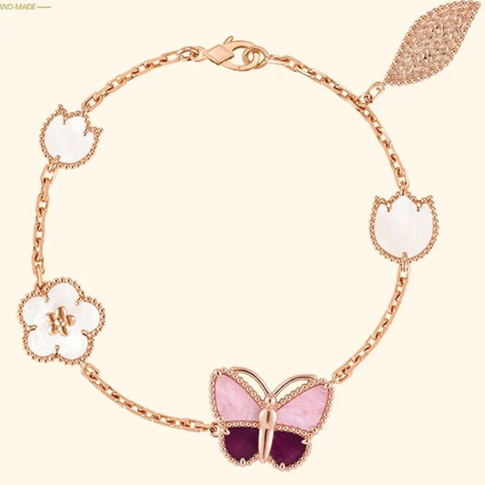 [Aura Jewels]26 NEW CLOVER LUCKY LIGHT PURPLE SET
