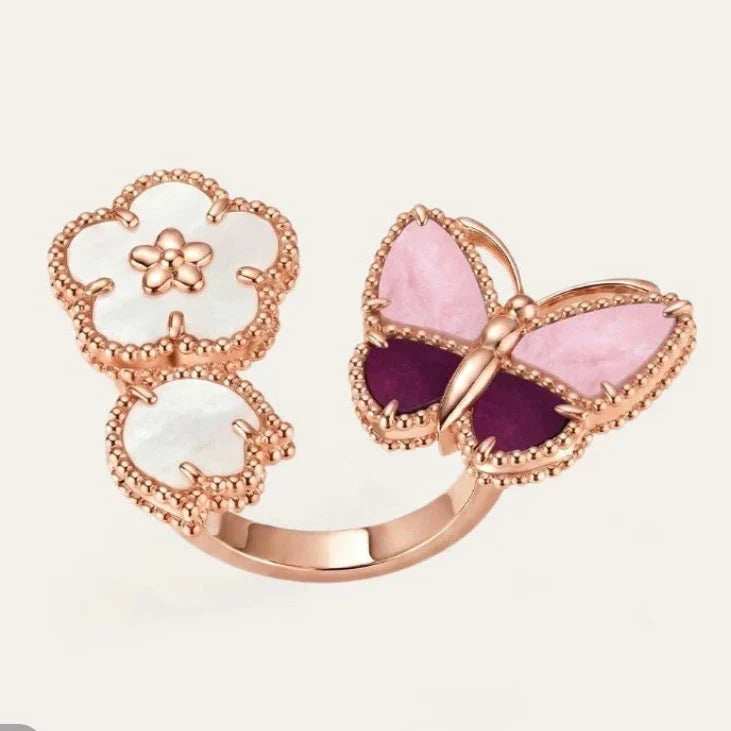 [Aura Jewels]26 NEW CLOVER LUCKY LIGHT PURPLE SET