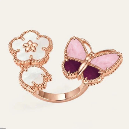 [Aura Jewels]26 NEW CLOVER LUCKY LIGHT PURPLE SET